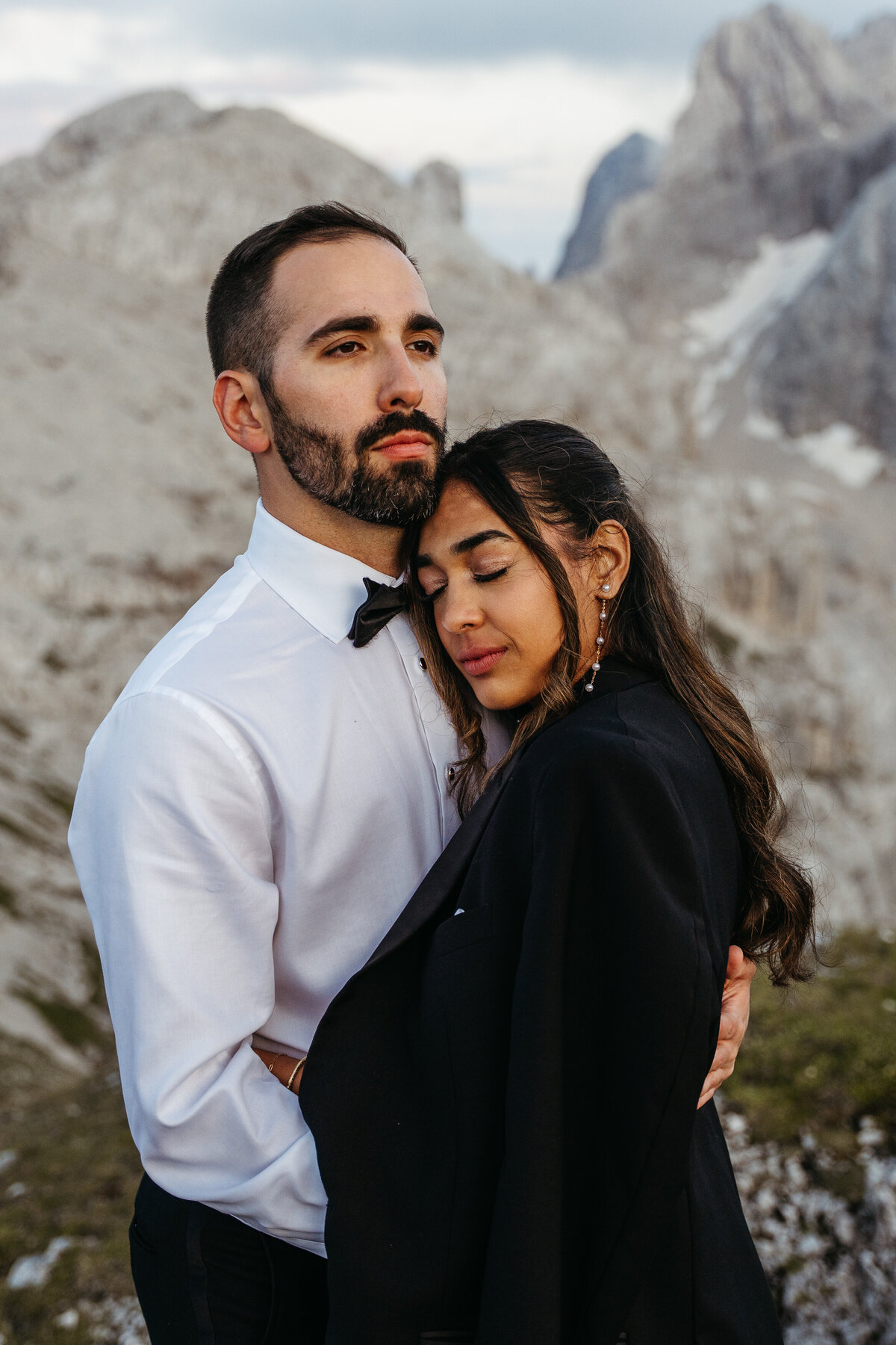 Marmarole helicopter Elopement Dolomites -79