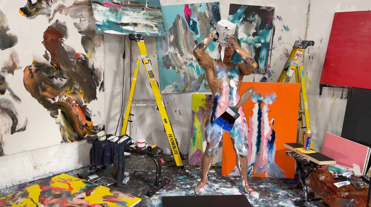 Brent Ray Fraser Abstract Penis Painting 2021 - 13