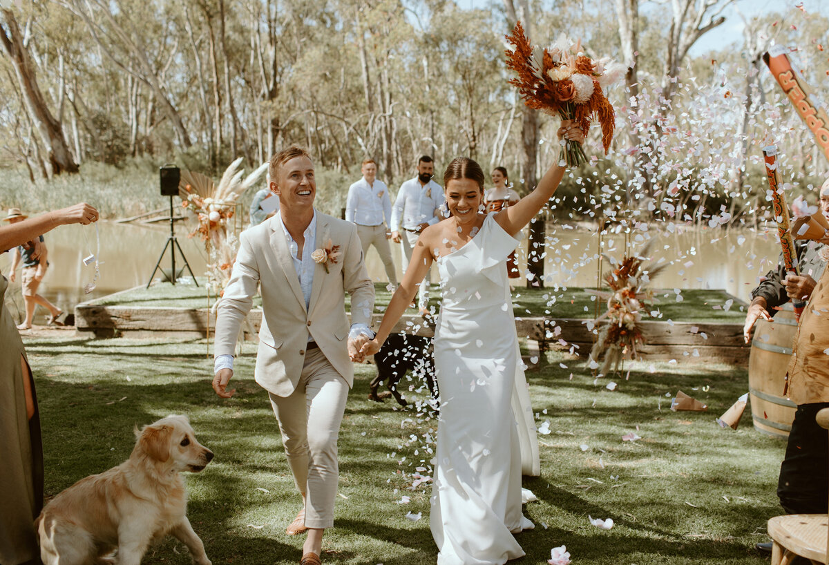 Holly + Jack Wedding Cohuna Festival Boho Daisy + Pine Photography-0175