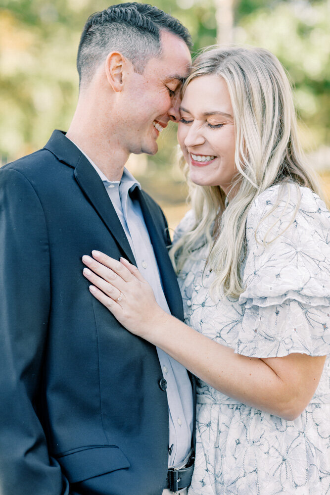 ENP - Garden Engagement Session with Willow Trees near ATL Georgia - Atlanta Wedding Photographer - Light and Airy Film Wedding Photographers in GA-3