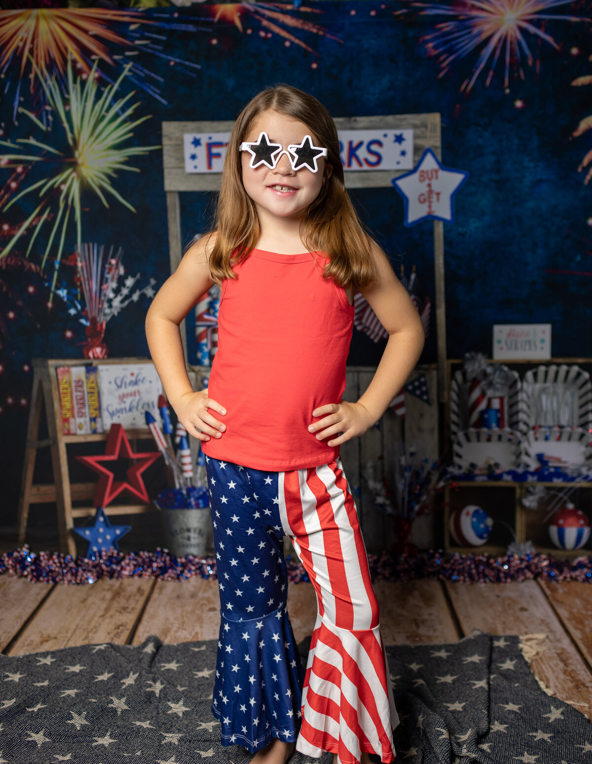 Elona shea photography kids 4th of july studio photos