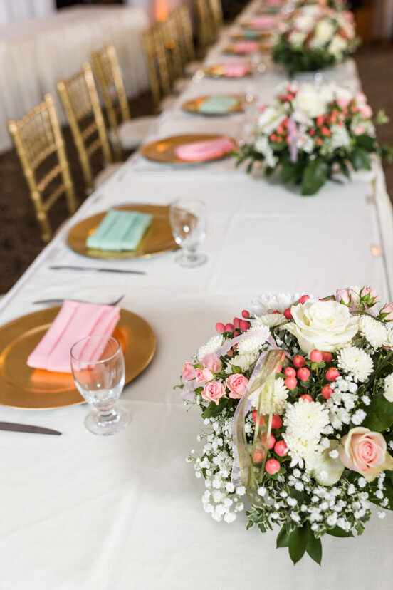 pink-white-flowers-table