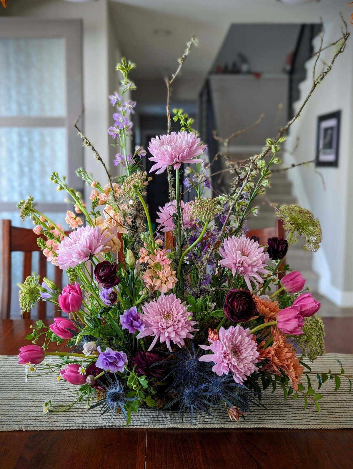 broadmoor corporate event big flowers englarged