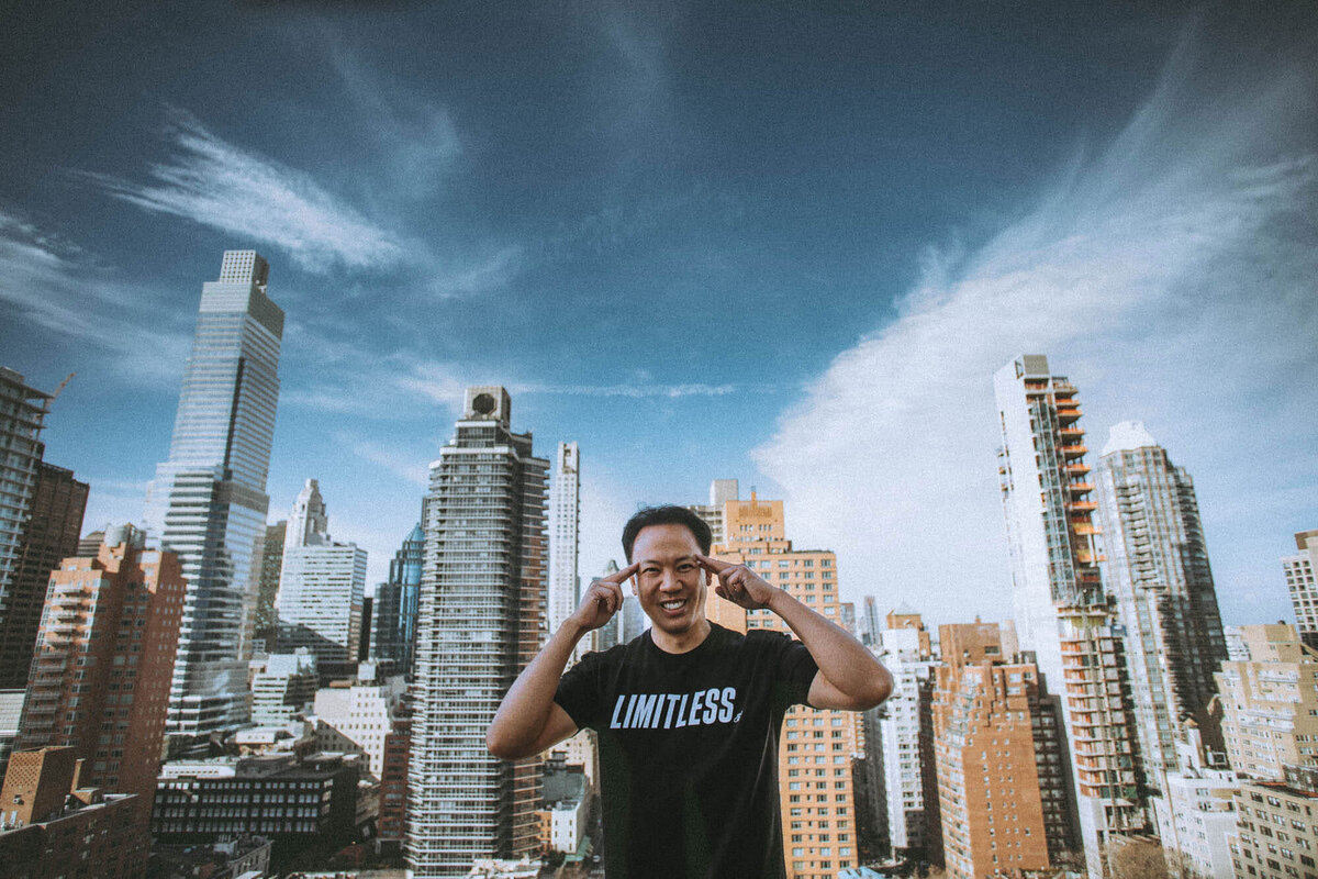 Jim Kwik personal brand photoshoot captured by Nick Onken — blending editorial lifestyle photography with authentic identity and Elevated Realism™.