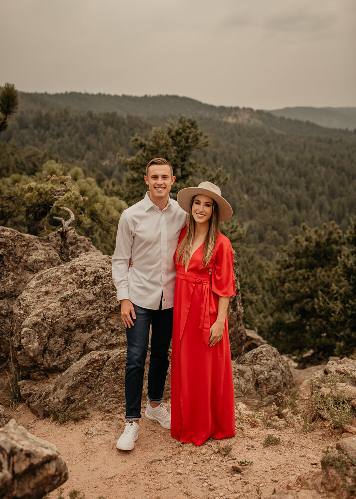 Engagement photos at Lost Gulch Lookout
