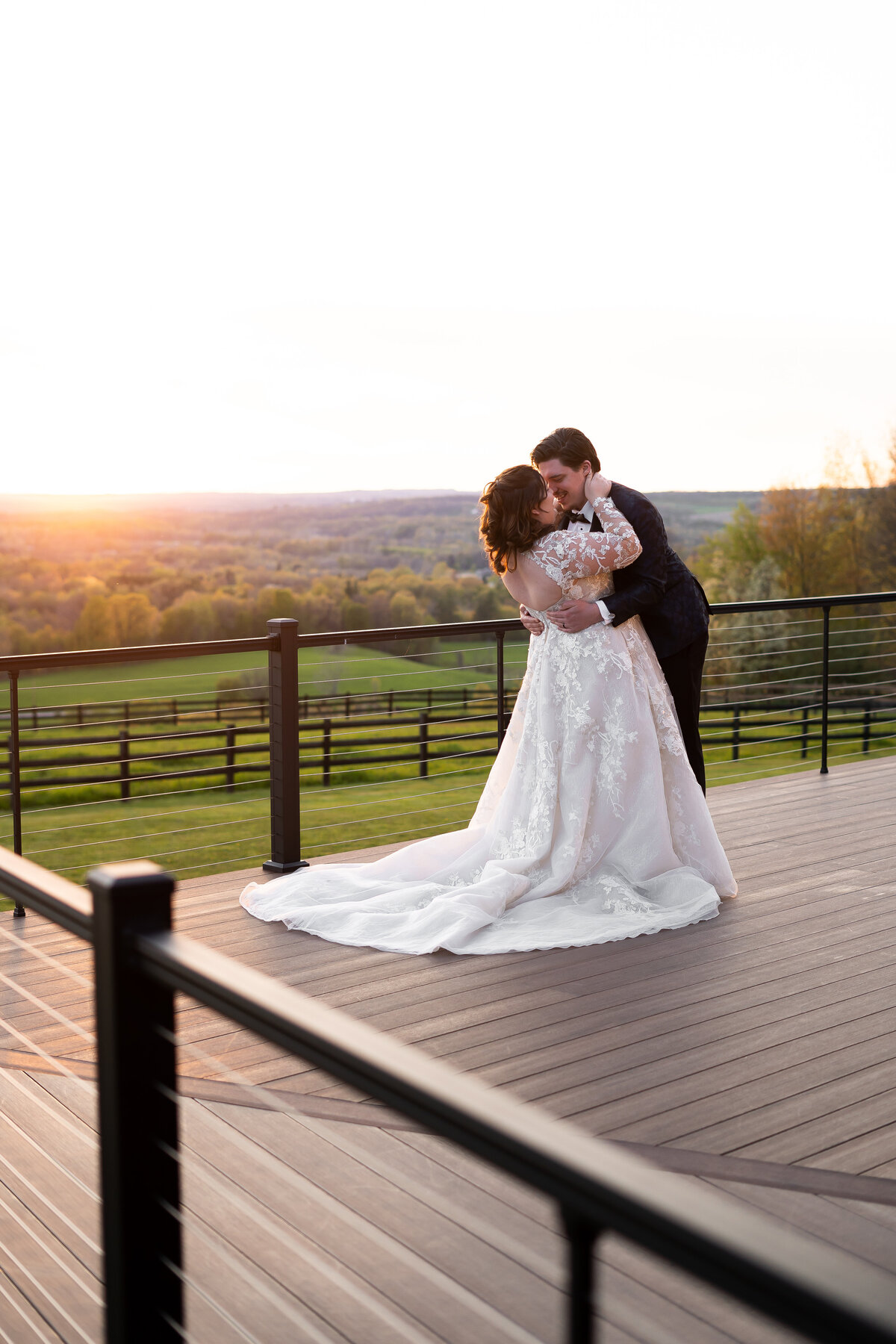 golden hour photo at Nunda Ranch near Letchworth State Park in New York