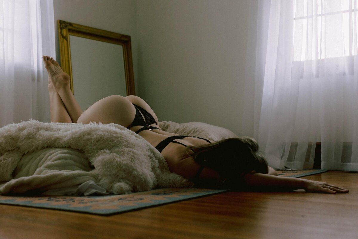 boudoir portrait taken in charlotte 