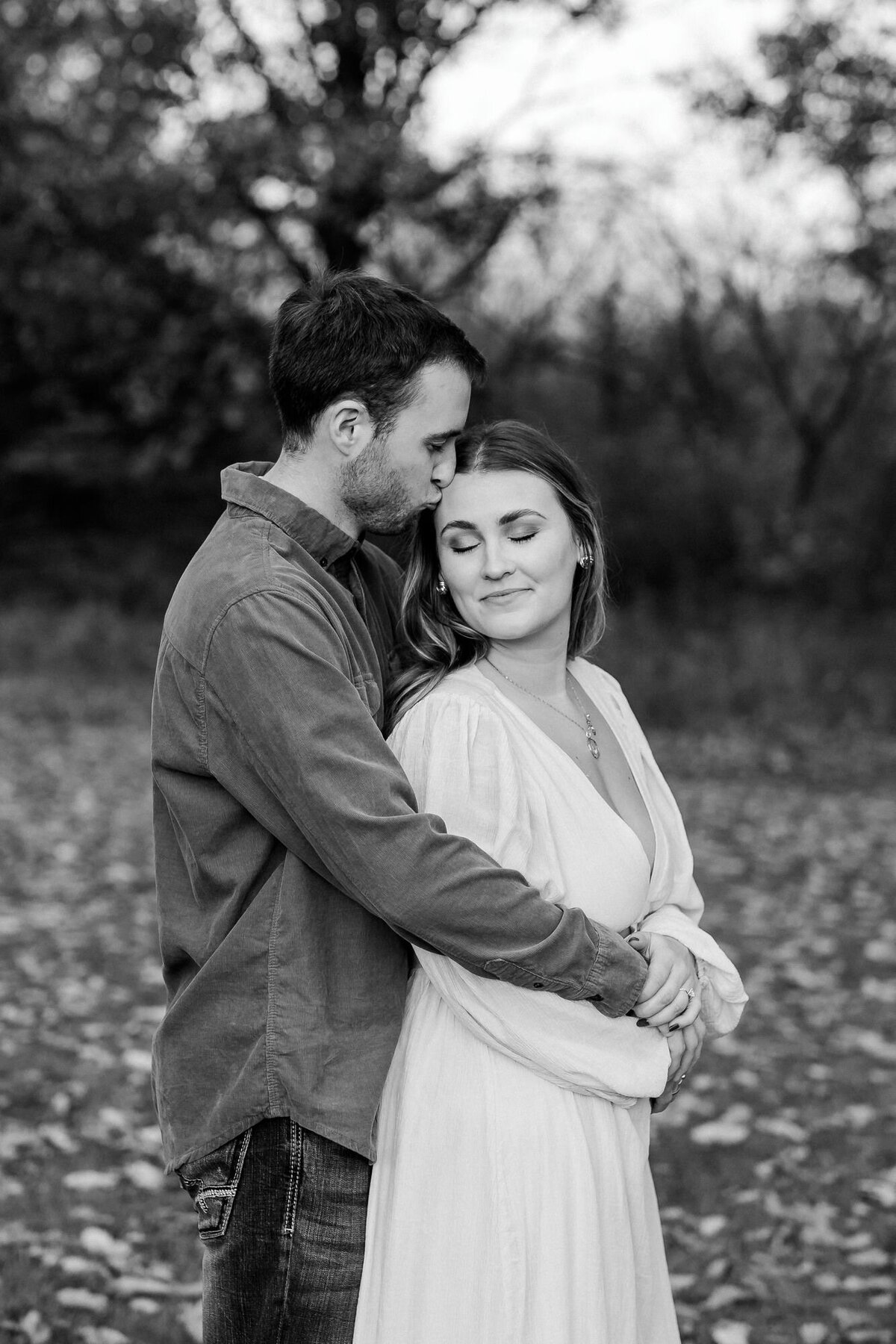 black-and-white-couple-engagement-fall