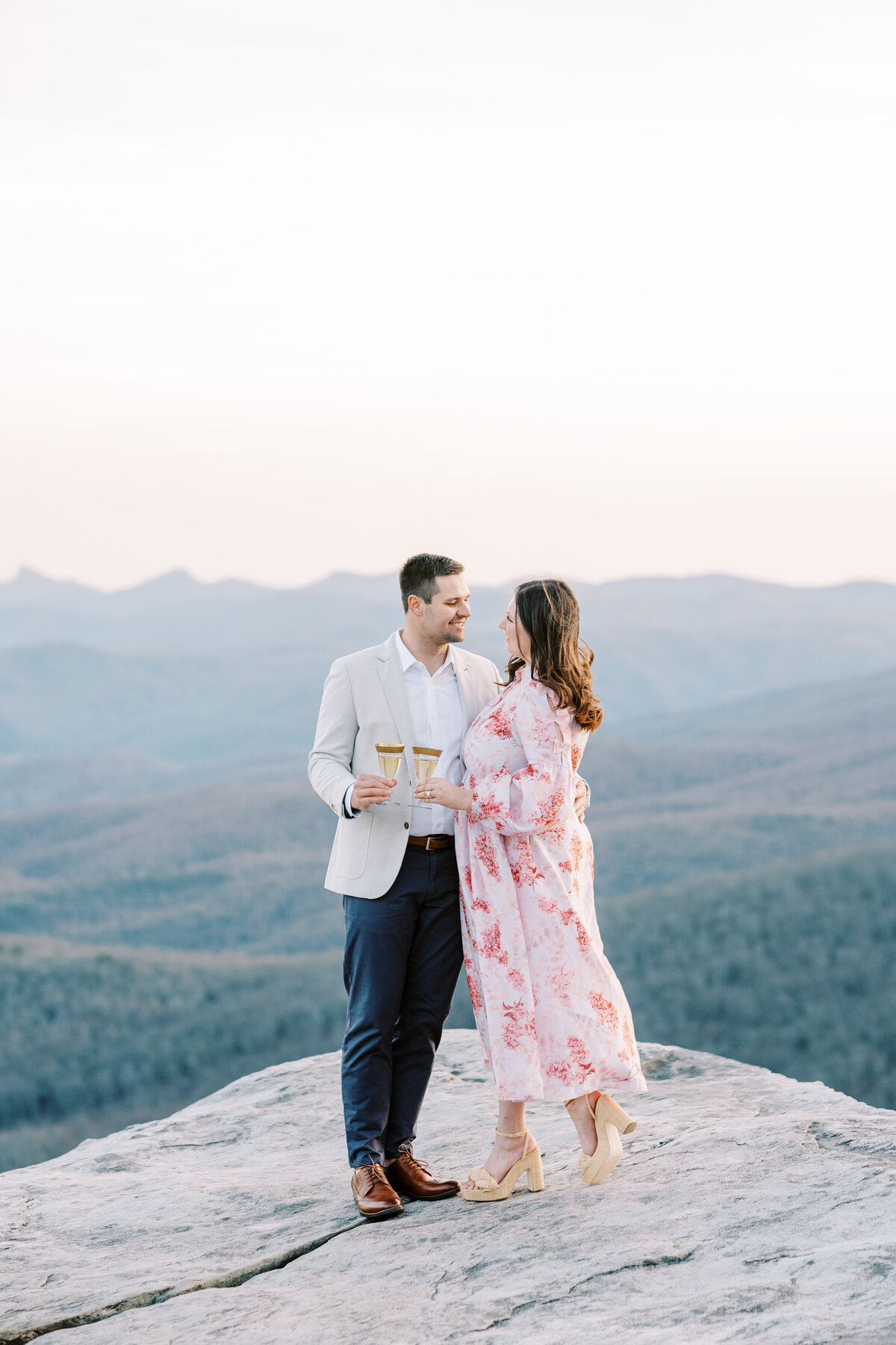 The Fourniers | Grandfather Mountain Engagement-133