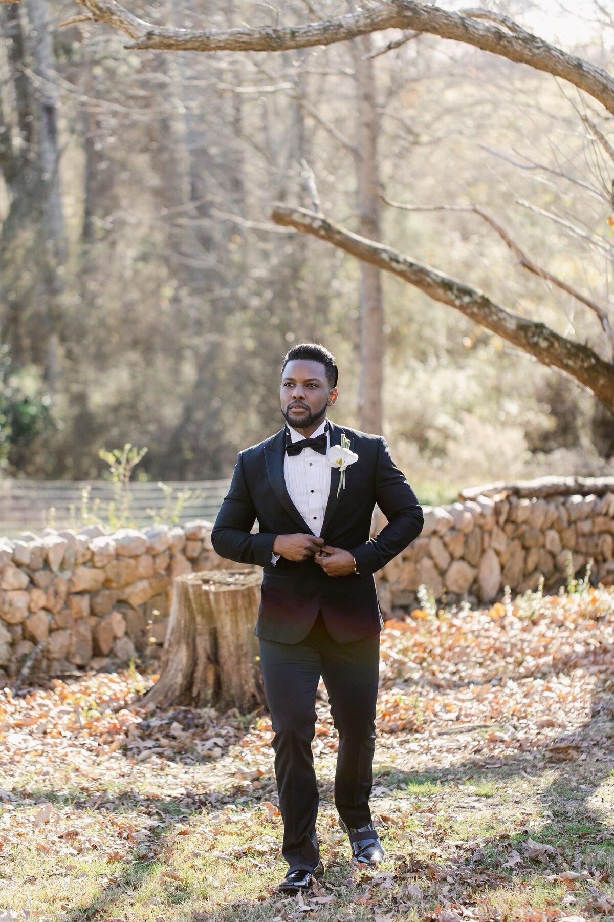 Groom portrait at Historic Red Farm