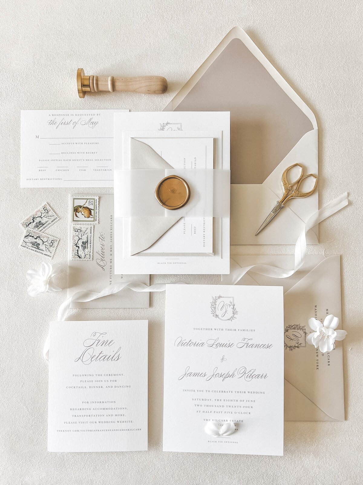 Victoria&James_NeutralWeddingInvitationSuite