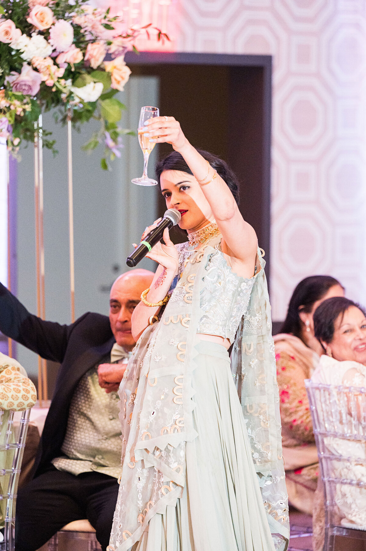 wedding toast at the fairmont hotel