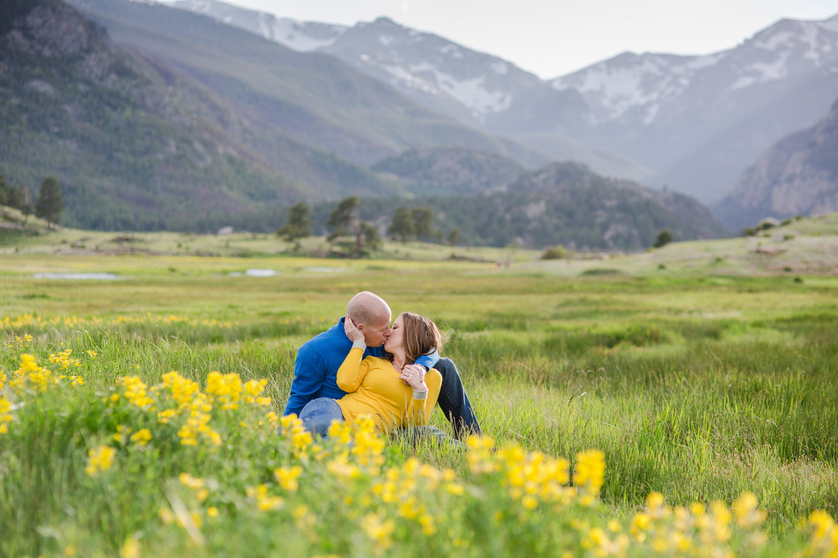 Rocky Mountain National park for beautiful engagement photos