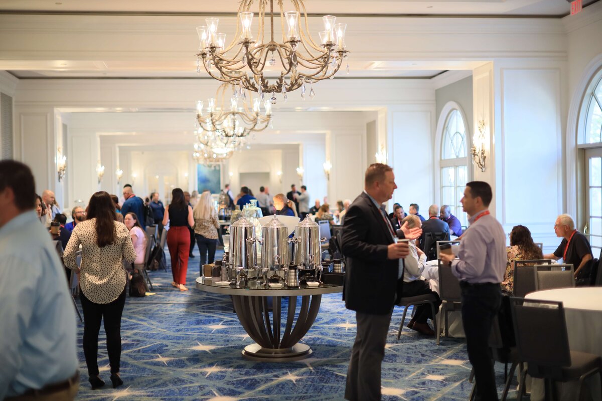 elegant corporate event dinner