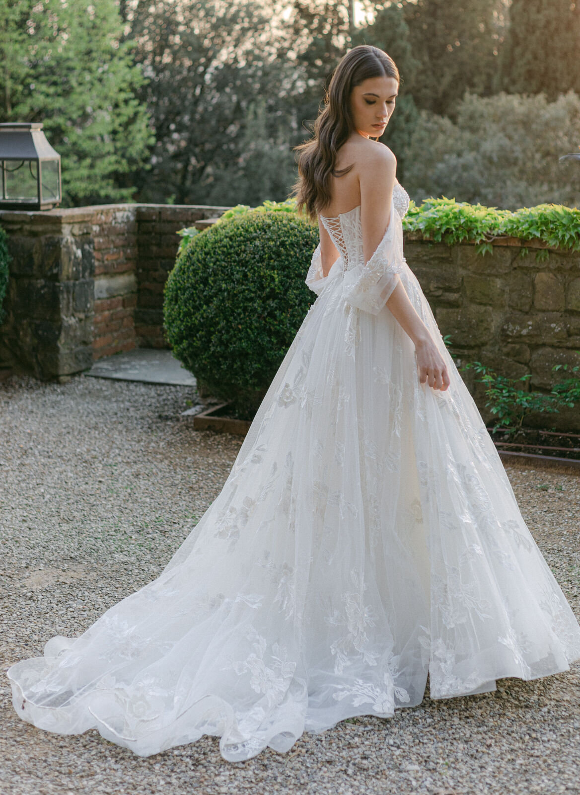 bride in her wedding gown