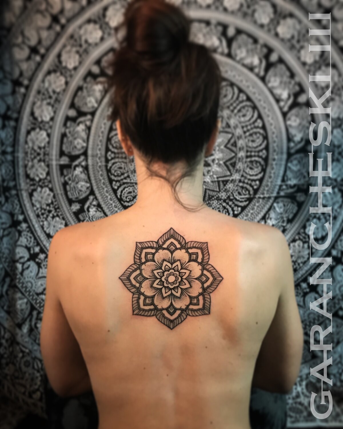 John Garancheski III Best Black and Grey Dotwork Tattoo Artist Maryland DC Virginia Ornamental Henna Mandala Geometric Pattern Linework