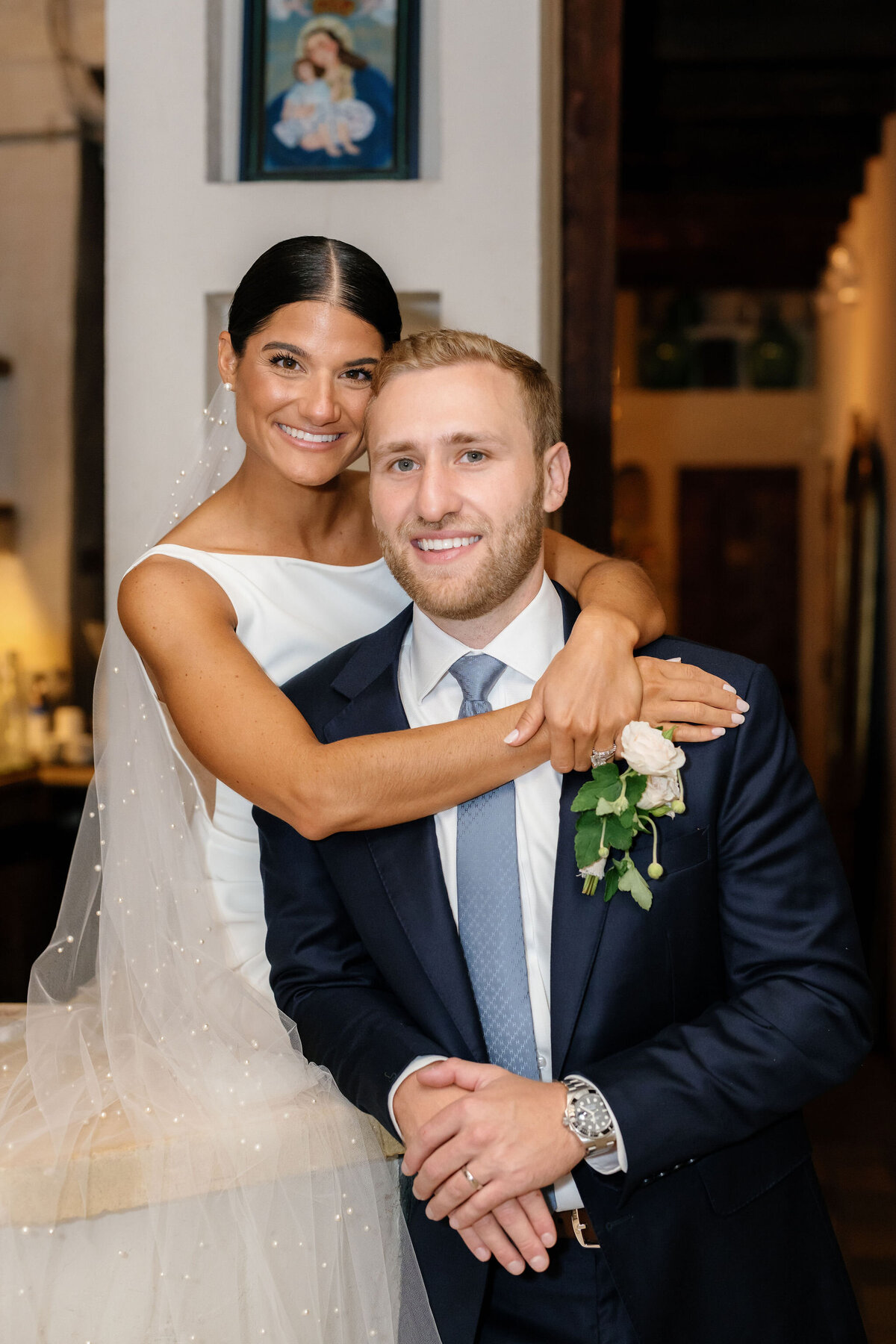Bride & Groom Portrait by Lisa Blanche Photography