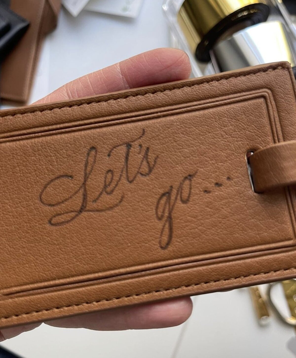 Embossed Luggage Tag