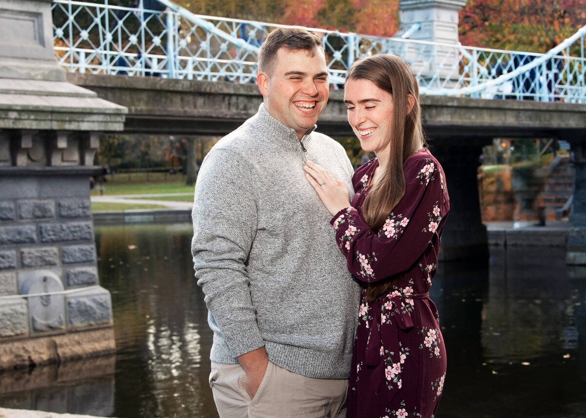 Boston Public Gardens Engagement Fall