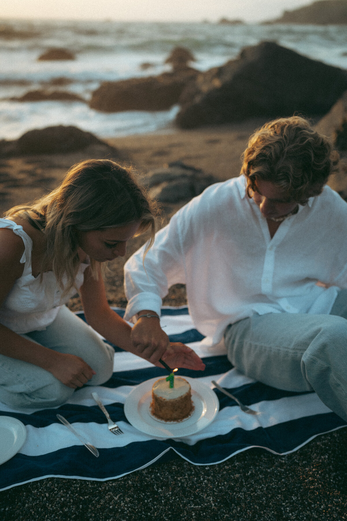 Whimsical Engagement Couples Photoshoot - Sonoma Coast, California