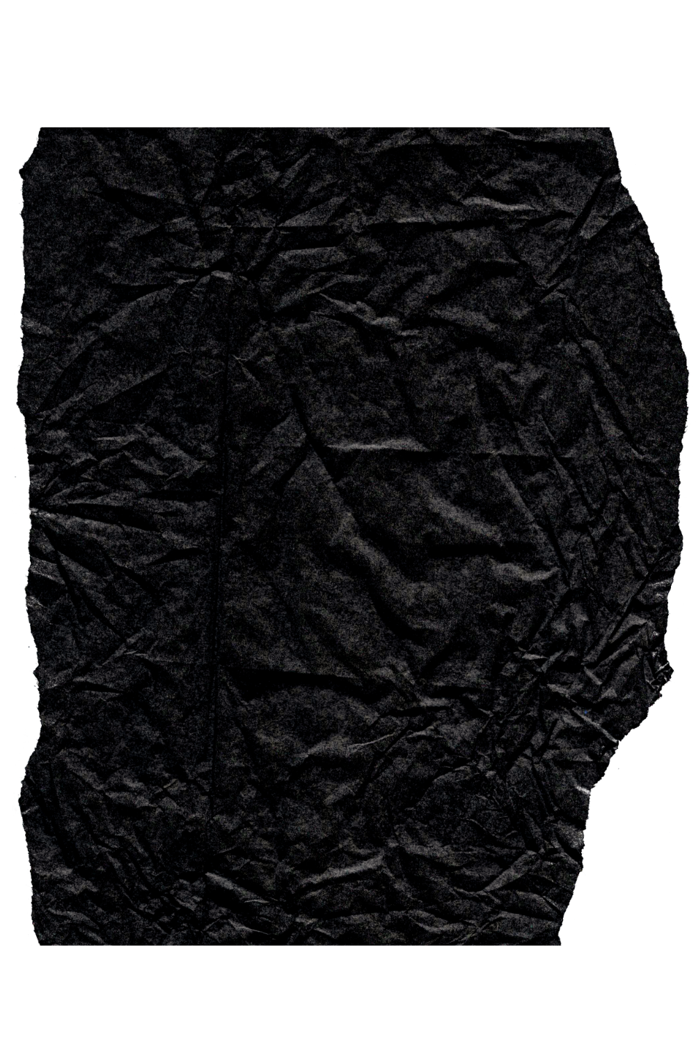 Ripped black piece of paper