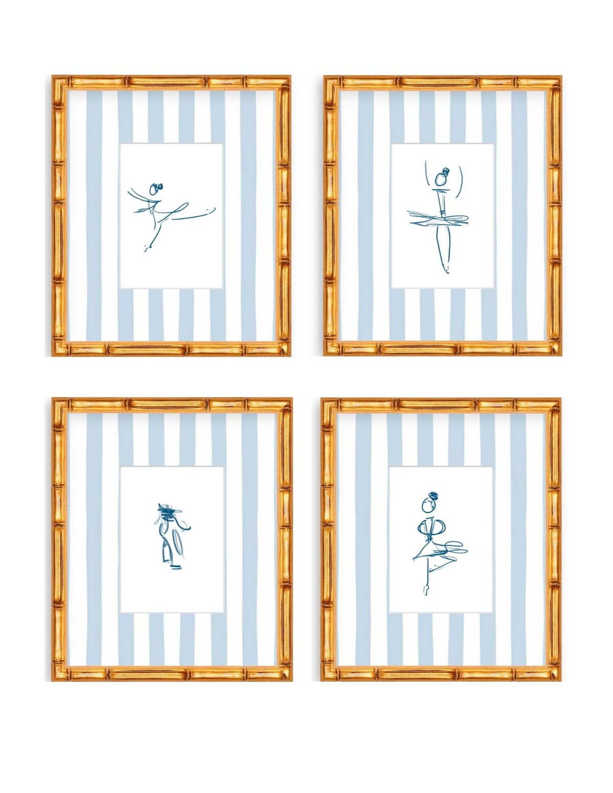 Ballerina Four print set