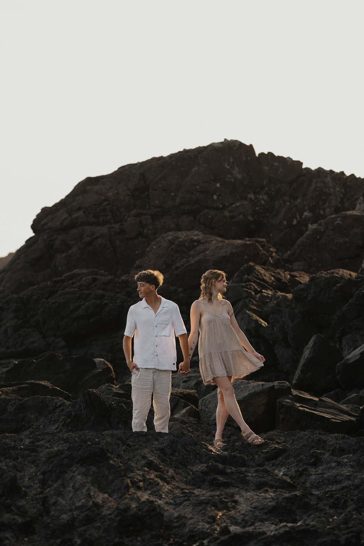 Couples session near Black Rock Resort in Ucluelet by Latitude 49 Photography