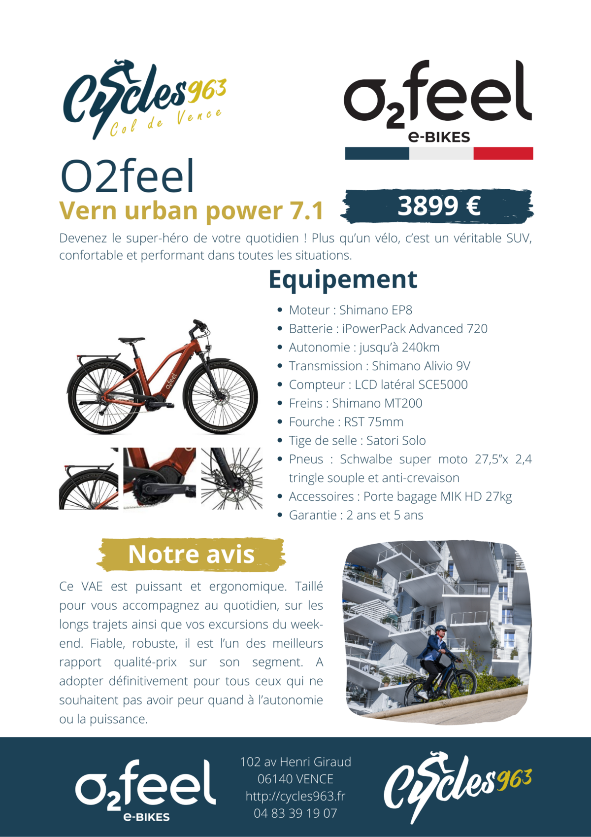 Fiche Vern Urban Power 7.1