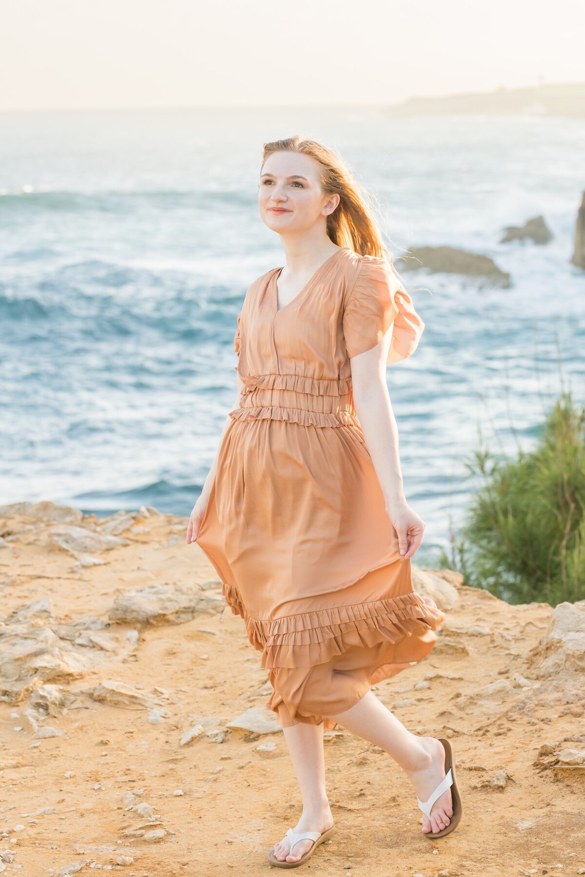 shoreline Kauai senior portraits for girls