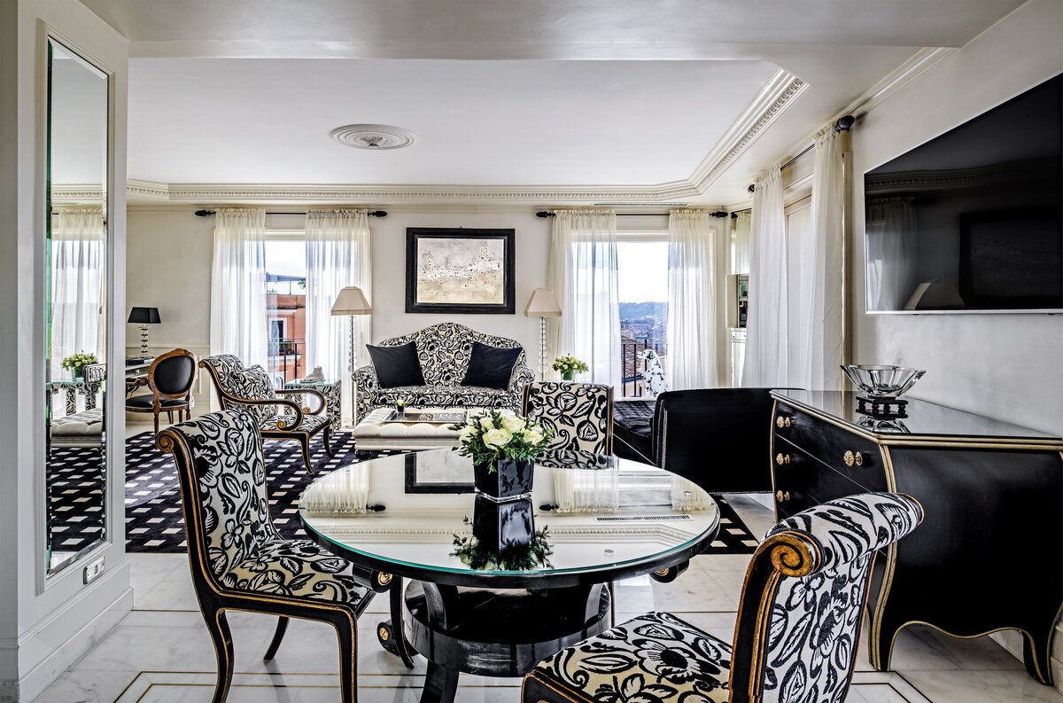 Waterstone - Hassler Collection - Hotel Hassler -Rome - Luxury Boutique Hotel - Presidential suite Trinità dei monti living 0010_ OTT 2022 _T