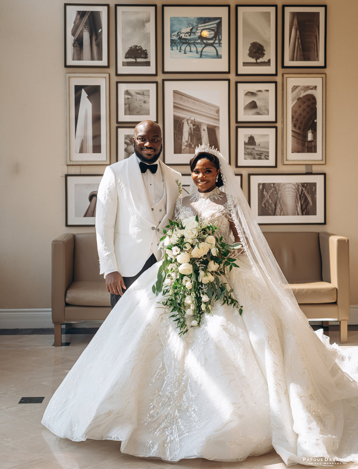 Abigail and Abije Oruka Events Papouse photographer Wedding event planners Toronto planner African Nigerian Eyitayo Dada Dara Ayoola outdoor ceremony floral princess ballgown rolls royce groom suit potraits  paradise banquet hall vaughn 147