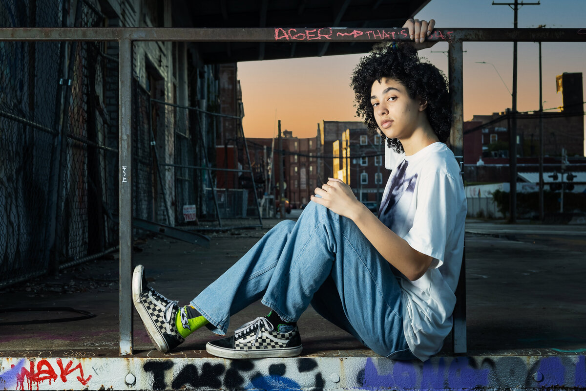 Outdoor senior photos taken by Kansas City portrait expert