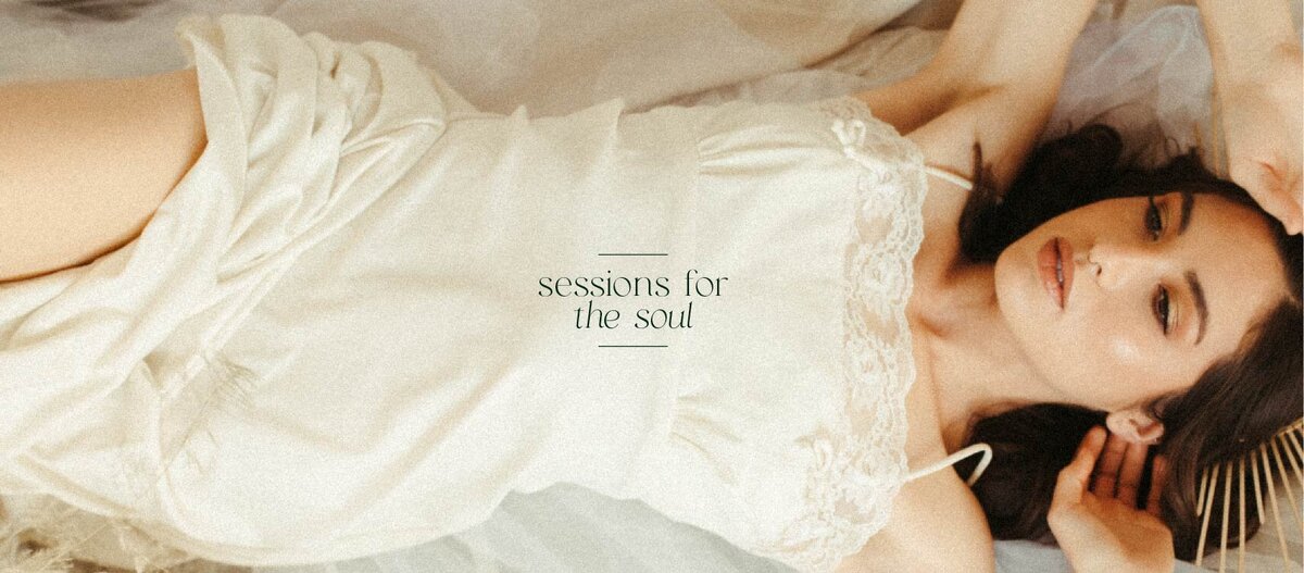 Sessions for the Soul tagline design for Richmond Virginia boudoir photographer Rebecca Burt
