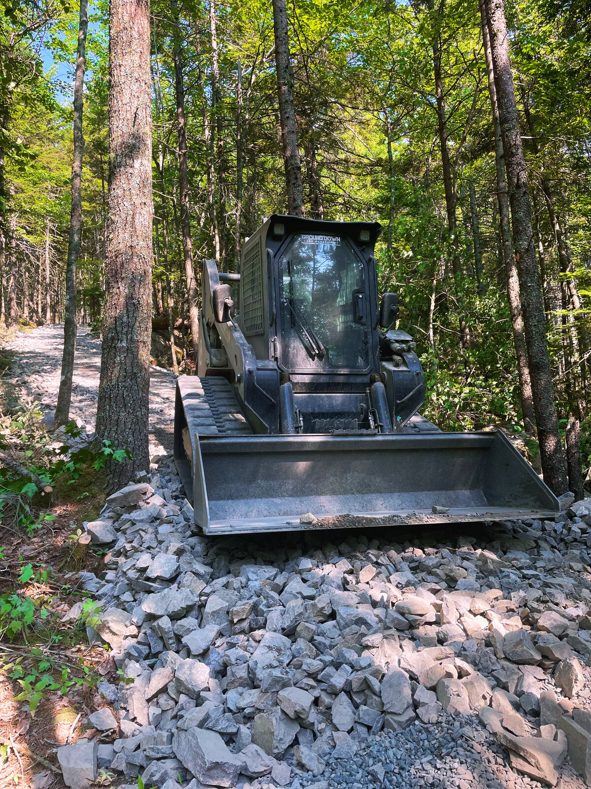 Ground Down Land Management - Excavation Services - Nova Scotia - Property Access - Trail Systems - Driveways - Patios - Landscaping - Mulching