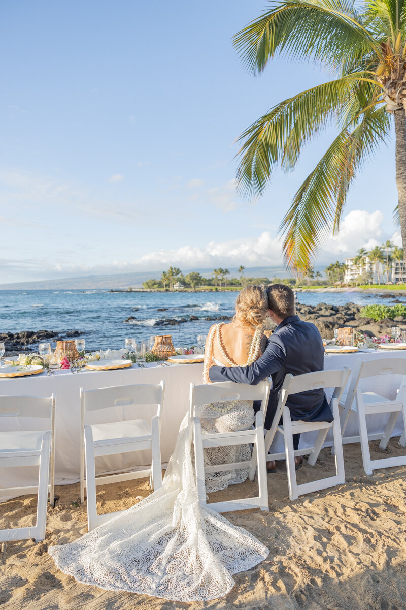 Big Island Wedding Photographer -  Chairs on the beach