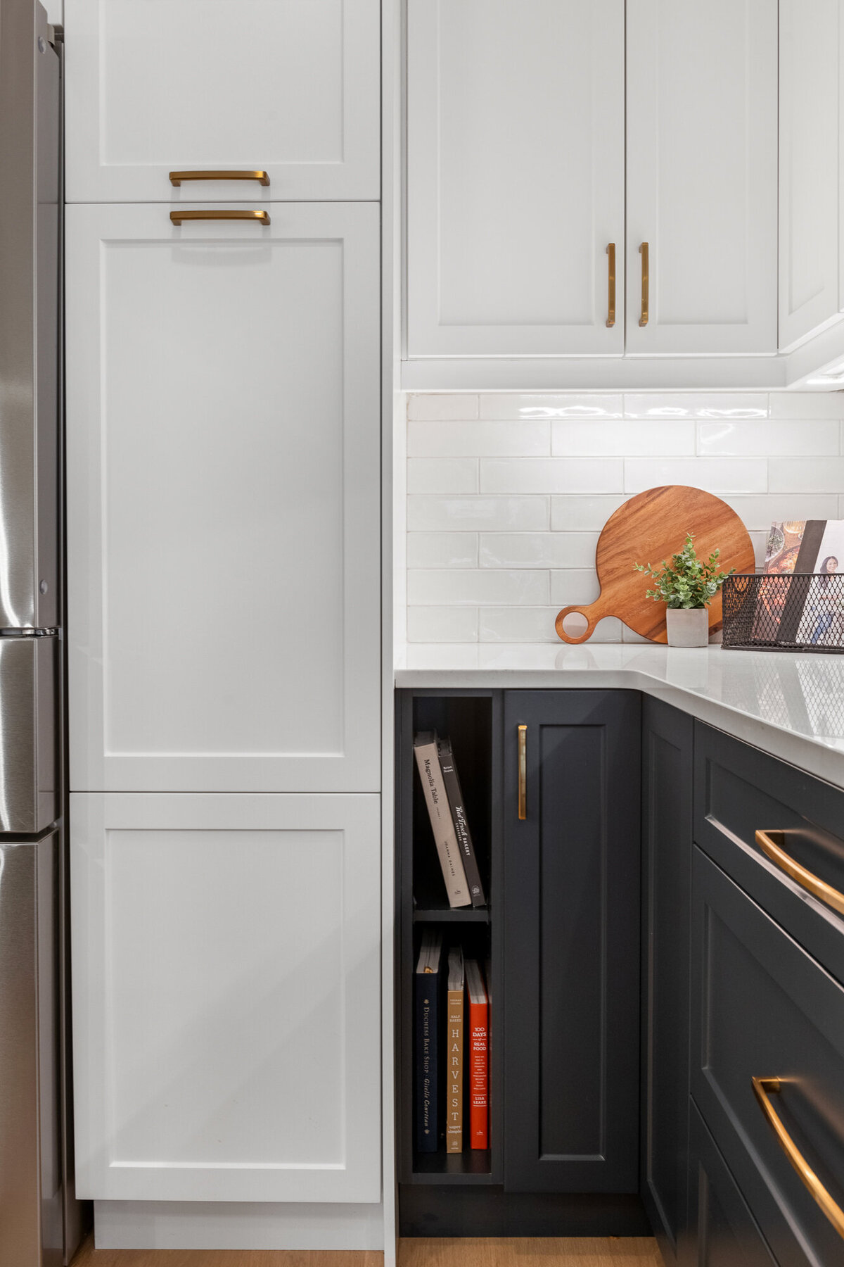 Final image of our ivory marble kitchen and interior design project.