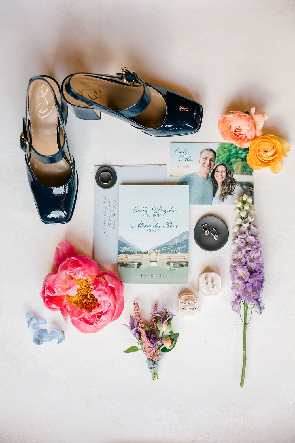 320 Guest Ranch watercolor invitations