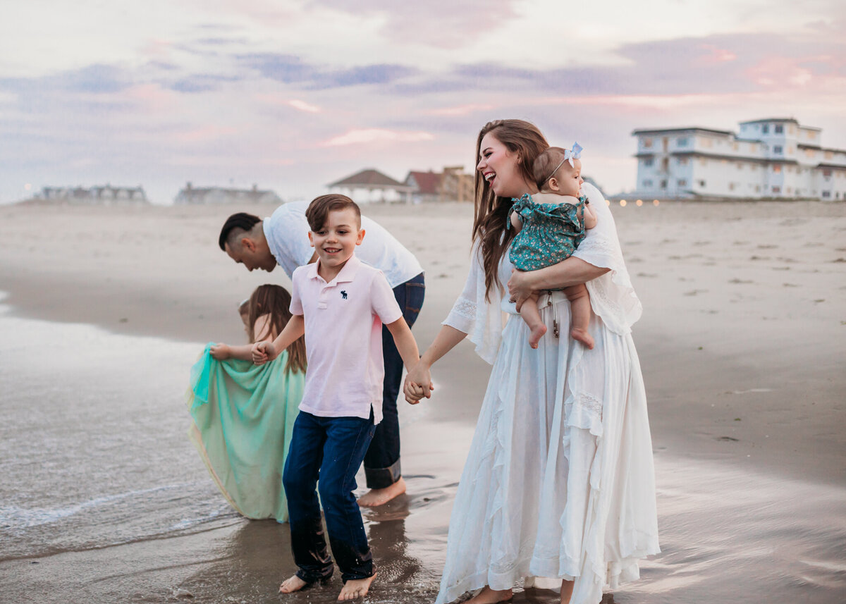 family photography beach session