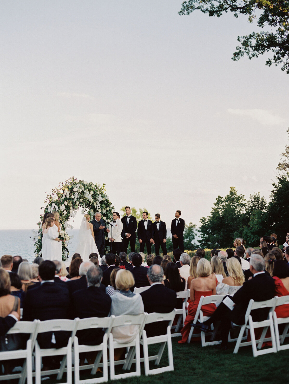 A photo of the ceremony at the Shoresacres CC.  