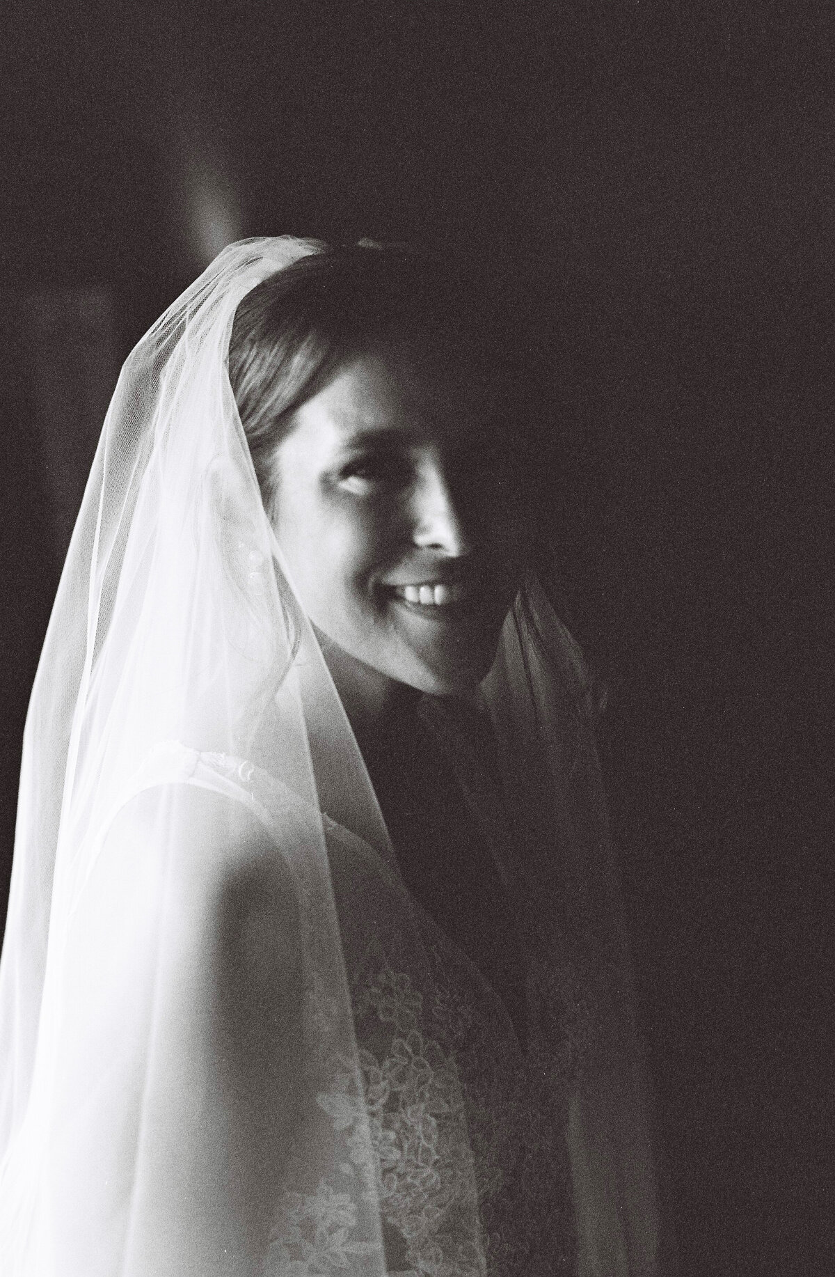 35mm bridal portrait