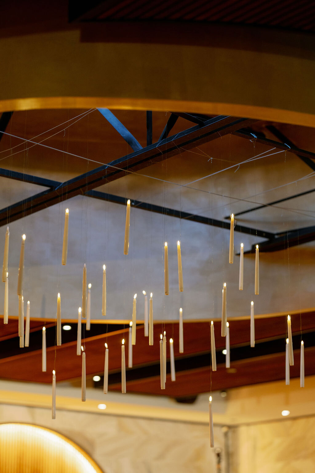 floating candle overhead design harry potter inspiration