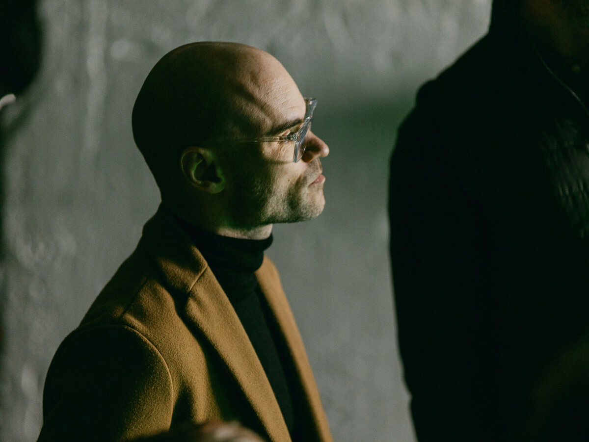 Kayla Stoate Photography Behind Scenes BTS On Set Art Film Portrait Man Glasses Shadow