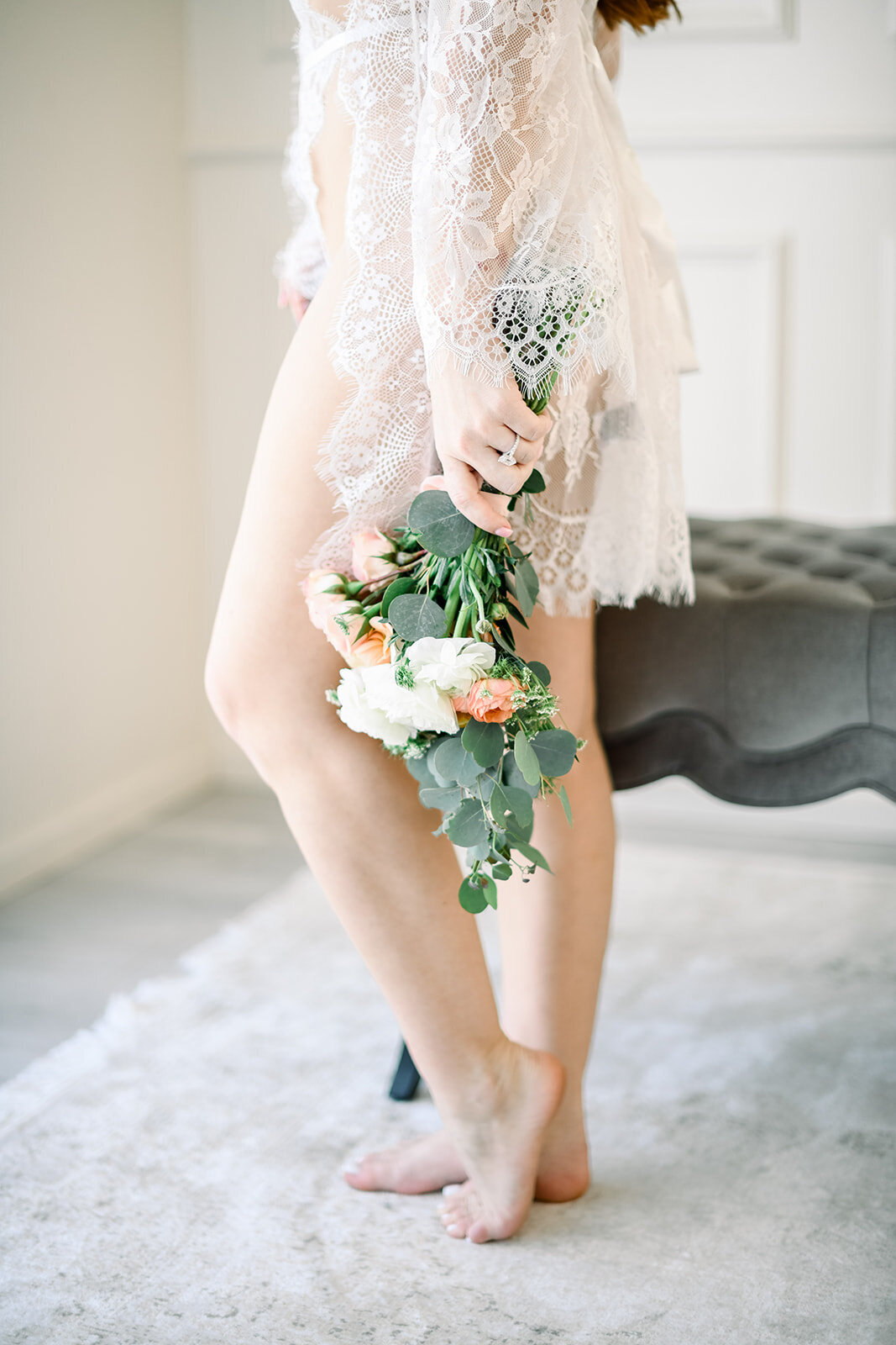 Light and airy Southern California boudoir session