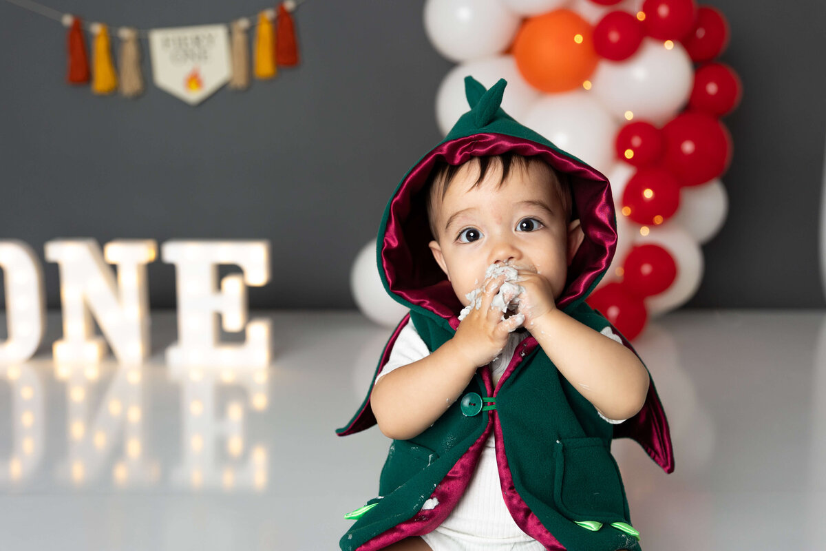 aidan's fiery one harrisburg first birthday smash session