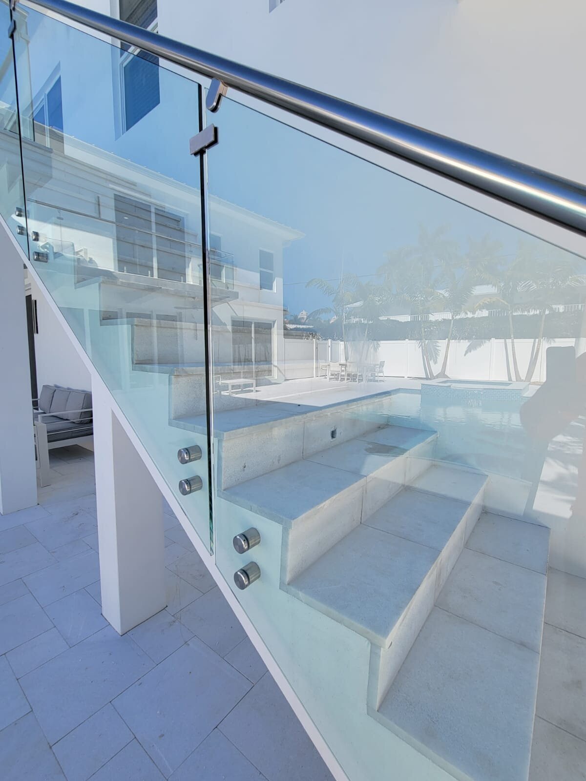 Custom Pool Railings & Handrails for Steps, Stairs & Decks