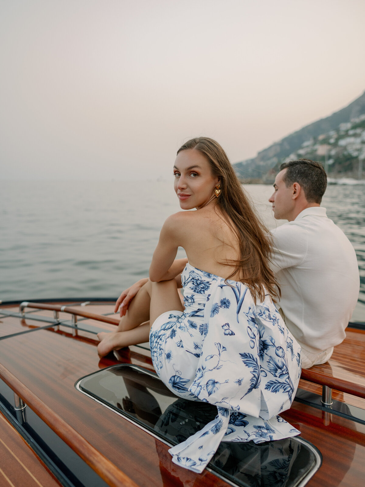 Pre Wedding Session on a boat along the Amalfi Coast-Liz Andolina Photography-14