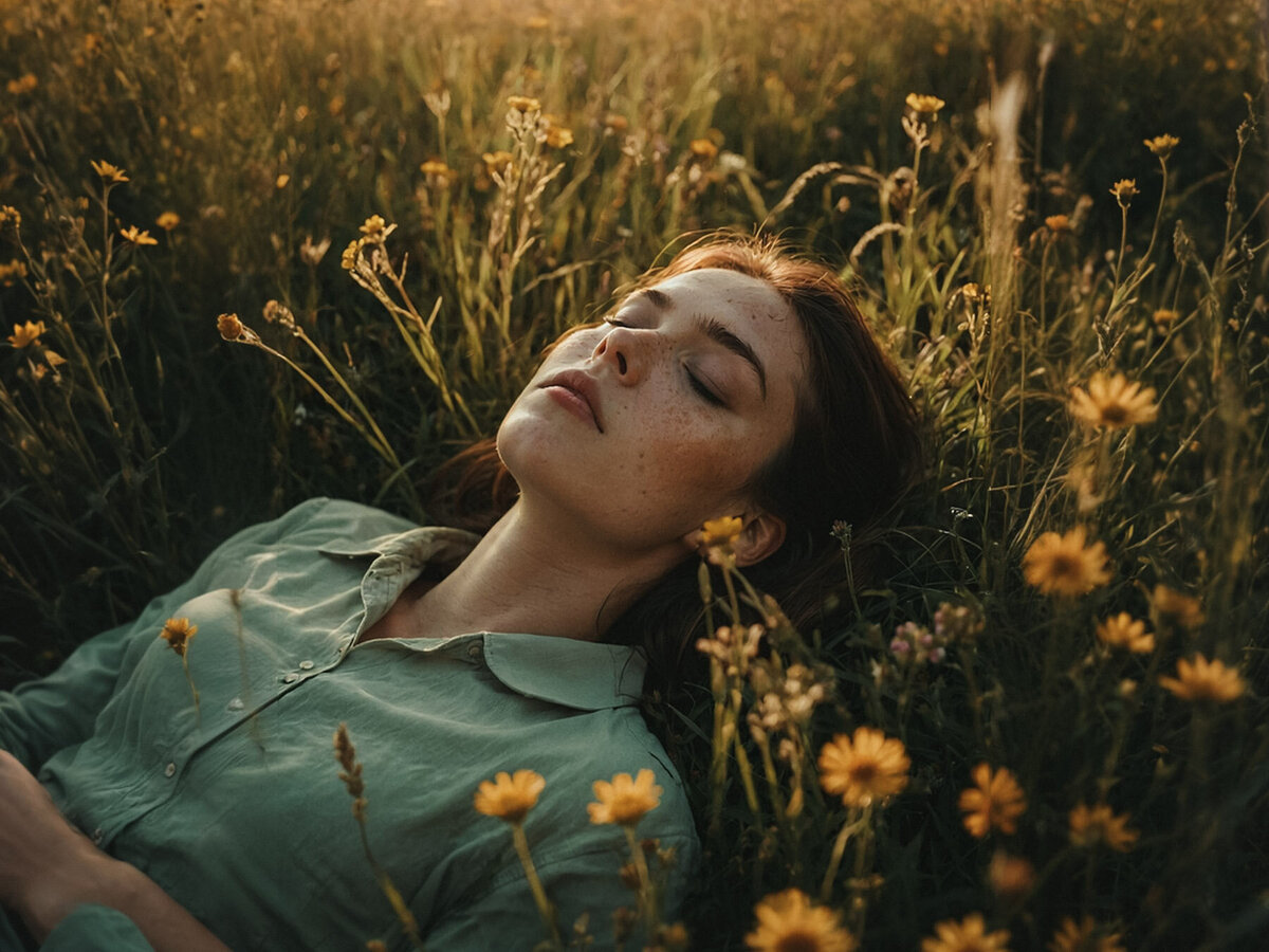 Woman in Wildflowers
