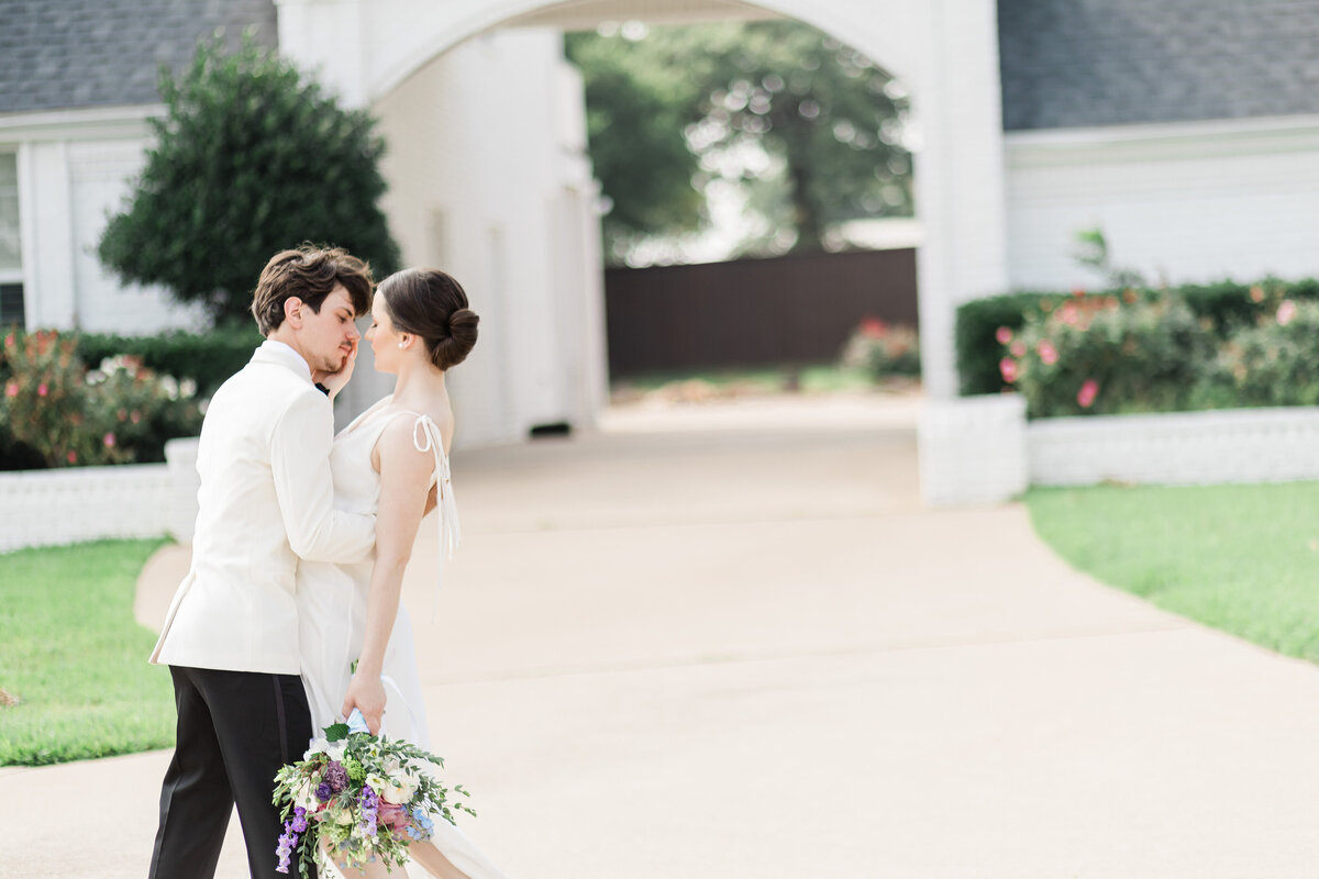 Wedding  portrait of couple