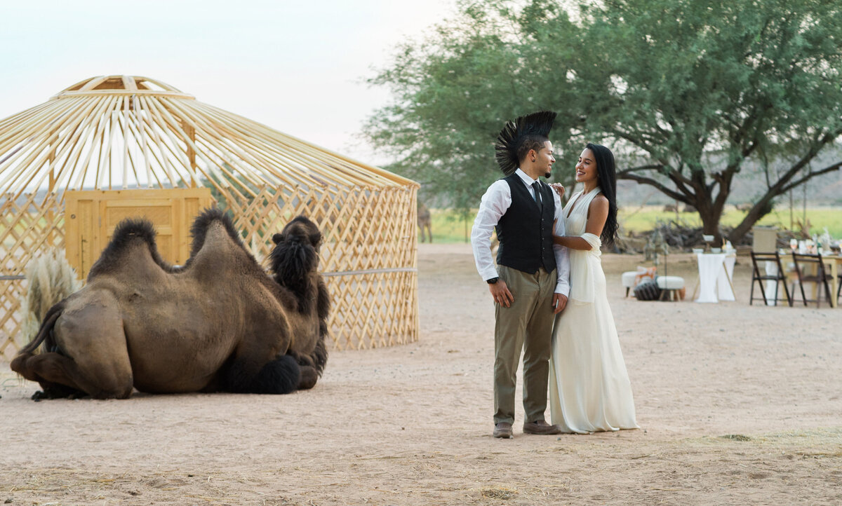 Cactus and Lace Camel Safari Las Vegas Desert Wedding Location16