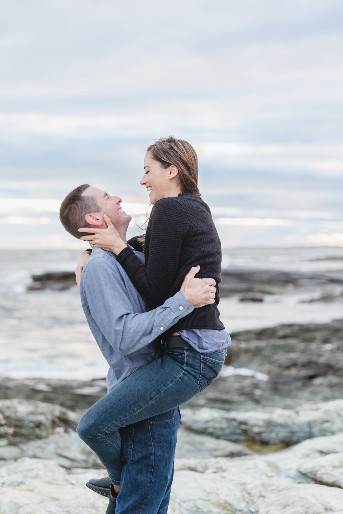 Engagement session inNewport Rhode Island